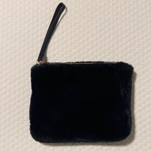 a new day Black Faux Fur Wristlet